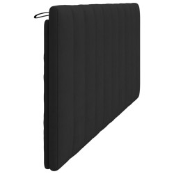 Coussin de tête de lit noir 200 cm velours 
