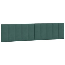 Coussin de tête de lit vert foncé 200 cm velours 