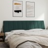Coussin de tête de lit vert foncé 200 cm velours 
