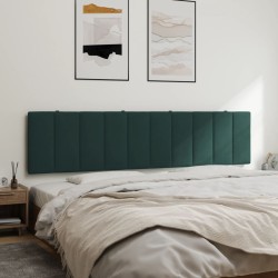 Coussin de tête de lit vert foncé 200 cm velours 