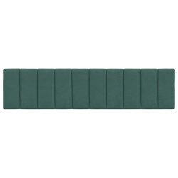 Coussin de tête de lit vert foncé 200 cm velours 