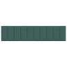 Coussin de tête de lit vert foncé 200 cm velours 