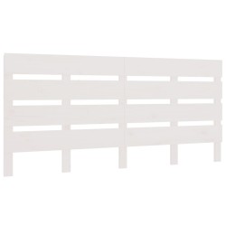 Tête de lit Blanc 160x3x80 cm Bois massif de pin 
