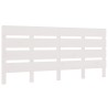 Tête de lit Blanc 160x3x80 cm Bois massif de pin 