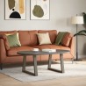 Pieds de table basse en forme de V, 2 pièces, acier naturel, 50 x (42-43,3) cm 