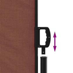 Auvent latéral rétractable marron 220x300 cm 