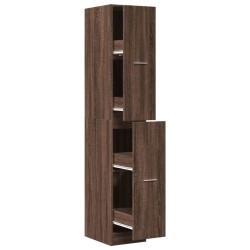 Armoire apothicaire chêne marron 30x41x174,5 cm bois ingénierie 