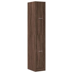 Armoire apothicaire chêne marron 30x41x174,5 cm bois ingénierie 