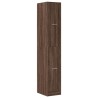 Armoire apothicaire chêne marron 30x41x174,5 cm bois ingénierie 