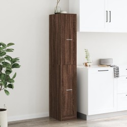 Armoire apothicaire chêne marron 30x41x174,5 cm bois ingénierie 