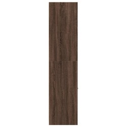 Armoire apothicaire chêne marron 30x41x174,5 cm bois ingénierie 