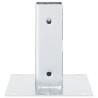 Bases de poteau carrées 12 pcs argent 51x51 mm acier galvanisé 