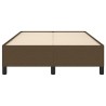 Cadre de lit sans matelas marron foncé 120x200 cm tissu 