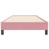 Sommier à lattes de lit sans matelas rose 100x220 cm velours 