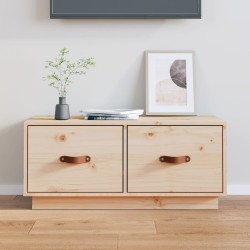 Meuble TV 80x34x35 cm Bois de pin massif 