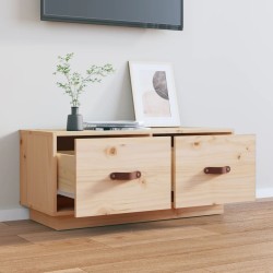 Meuble TV 80x34x35 cm Bois de pin massif 