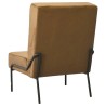 Chaise de relaxation 65x79x87 cm Marron Velours 