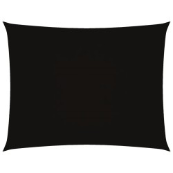 Voile de parasol tissu oxford rectangulaire 3,5x5 m noir 