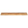 Dessus de table rectangulaire bois massif de manguier brut 