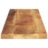 Dessus de table rectangulaire bois massif de manguier brut 