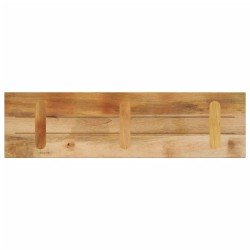 Dessus de table rectangulaire bois massif de manguier brut 