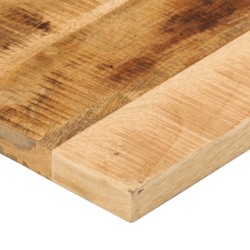 Dessus de table rectangulaire bois massif de manguier brut 