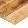 Dessus de table rectangulaire bois massif de manguier brut 
