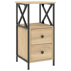 Tables de chevet 2pcs chêne sonoma 34x35,5x70cm bois ingénierie 