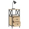 Tables de chevet 2pcs chêne sonoma 34x35,5x70cm bois ingénierie 