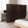 Cloison de séparation marron foncé 165x600 cm bambou 