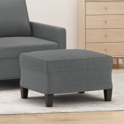 Repose-pied Gris foncé 60x50x41 cm Tissu 