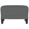 Repose-pied Gris foncé 60x50x41 cm Tissu 