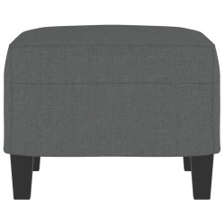 Repose-pied Gris foncé 60x50x41 cm Tissu 