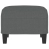 Repose-pied Gris foncé 60x50x41 cm Tissu 