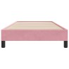 Cadre de lit sans matelas rose 100x220 cm velours 