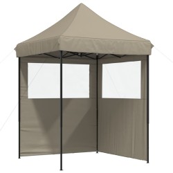 Tente de réception pliable escamotable avec 2 parois latérales 