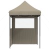 Tente de réception pliable escamotable avec 2 parois latérales 