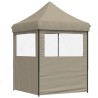 Tente de réception pliable escamotable avec 2 parois latérales 
