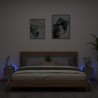 Meubles TV muraux et lumières LED 2pcs gris béton 30,5x35x30 cm 