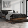 Cadre de lit sans matelas chêne marron 120x190 cm 