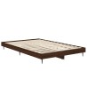 Cadre de lit sans matelas chêne marron 120x190 cm 