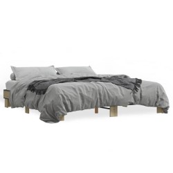 Cadre de lit sans matelas chêne sonoma 180x200 cm 