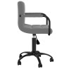Chaises pivotantes à manger lot de 2 gris foncé velours 