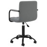 Chaises pivotantes à manger lot de 2 gris foncé velours 