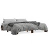 Cadre de lit sans matelas chêne fumé 180x200 cm 