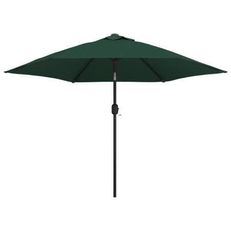 Parasol vert 3 m mât en acier 
