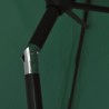 Parasol vert 3 m mât en acier 