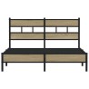 Cadre de lit sans matelas chêne sonoma 137x190 cm 