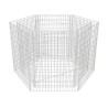 Lit surélevé à gabion hexagonale 160x140x100 cm 