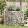 Lit surélevé à gabion hexagonale 160x140x100 cm 